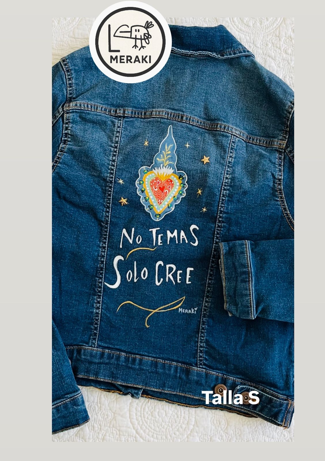 Meraki- Chaqueta pintada a mano