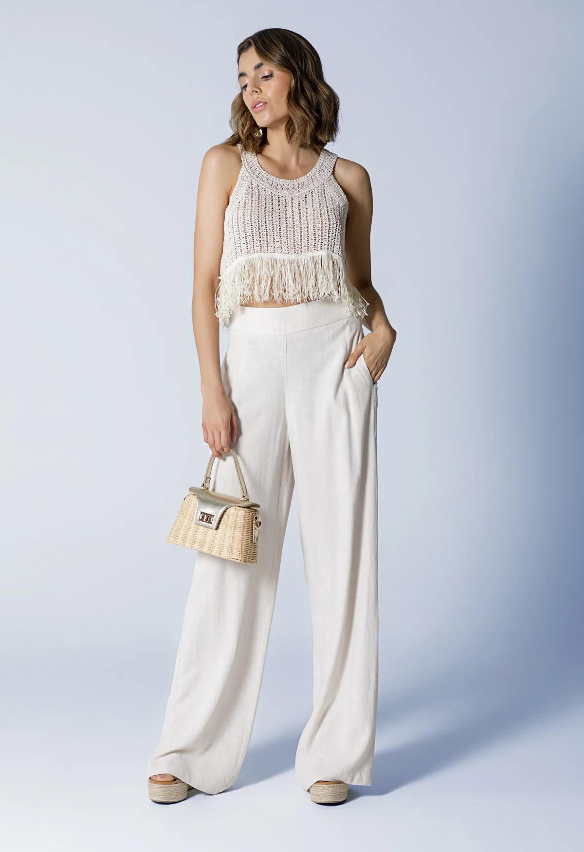 op Tejido Estilo Bohemio con Flecos – Frescura y Estilo Artesanal