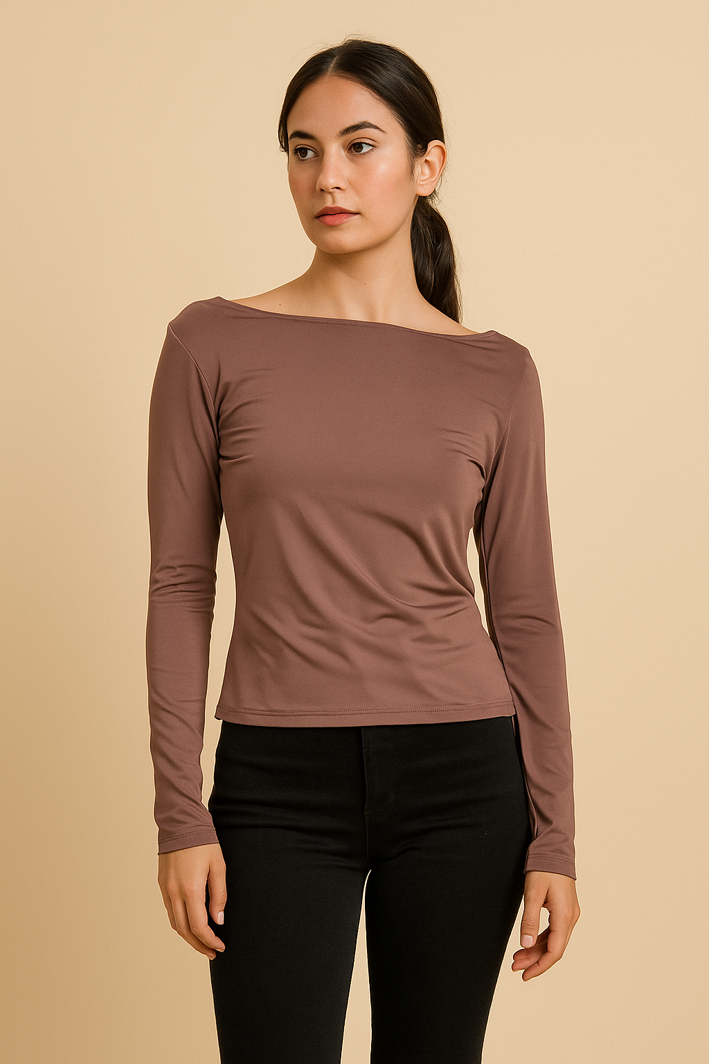 Camiseta Manga Larga Fruncida - Estilo y Comodidad - Almaz