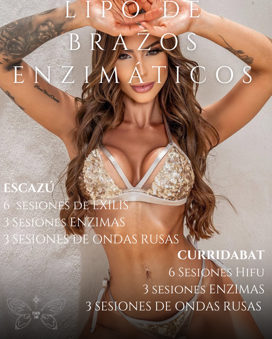 Lipo de brazos enzimáticos sin cirugía