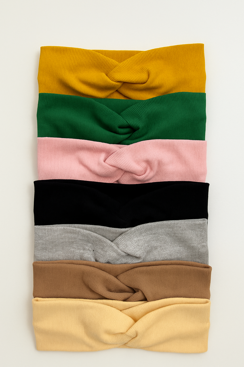 Binchas Tejidas con Nudo – Estilo & Comodidad en Cada Color