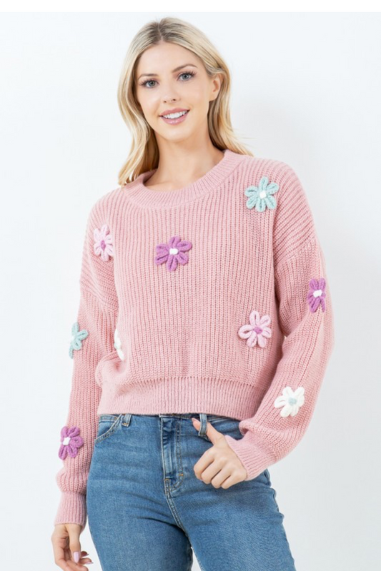 SWETER CON FLORES