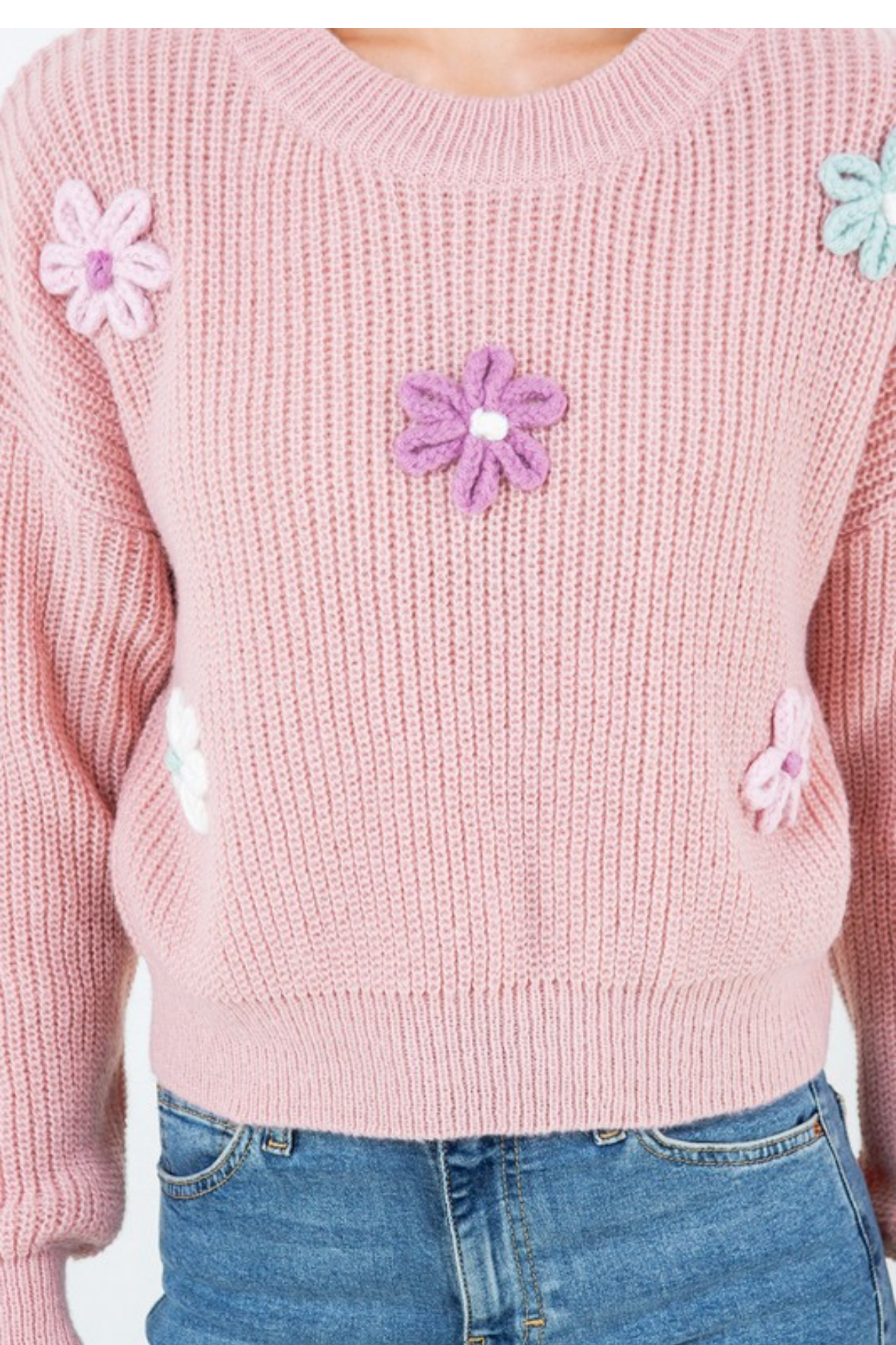 SWETER CON FLORES