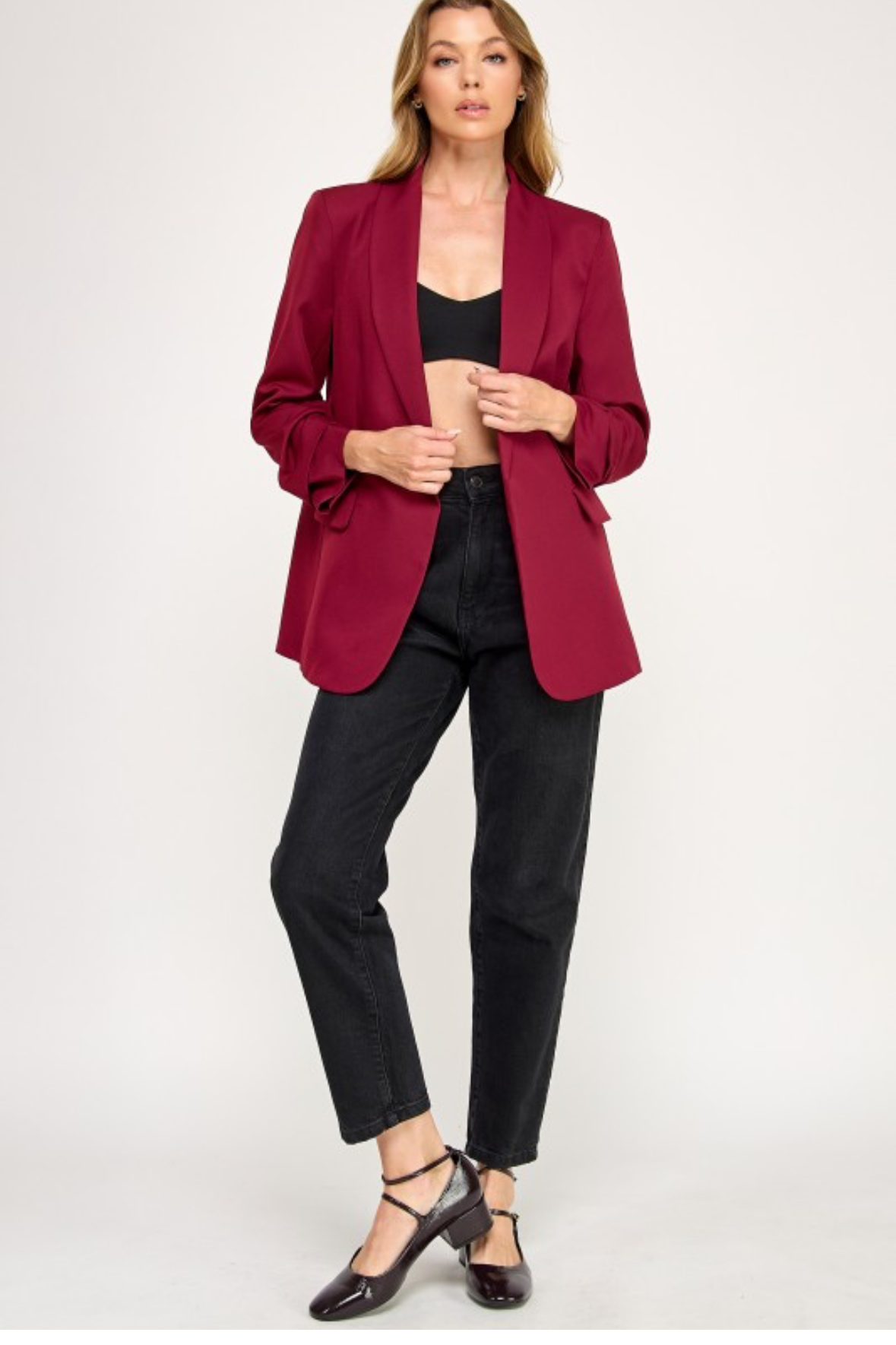 BLAZER FORMAL BLANCO / VINO