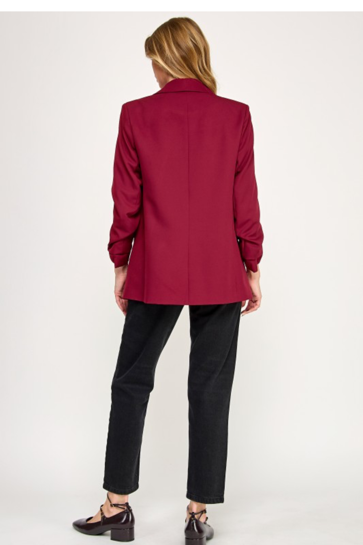 BLAZER FORMAL BLANCO / VINO