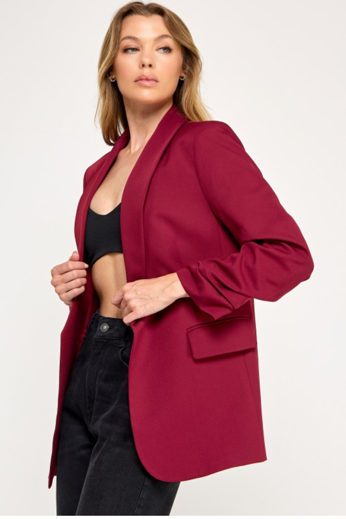 BLAZER FORMAL BLANCO / VINO