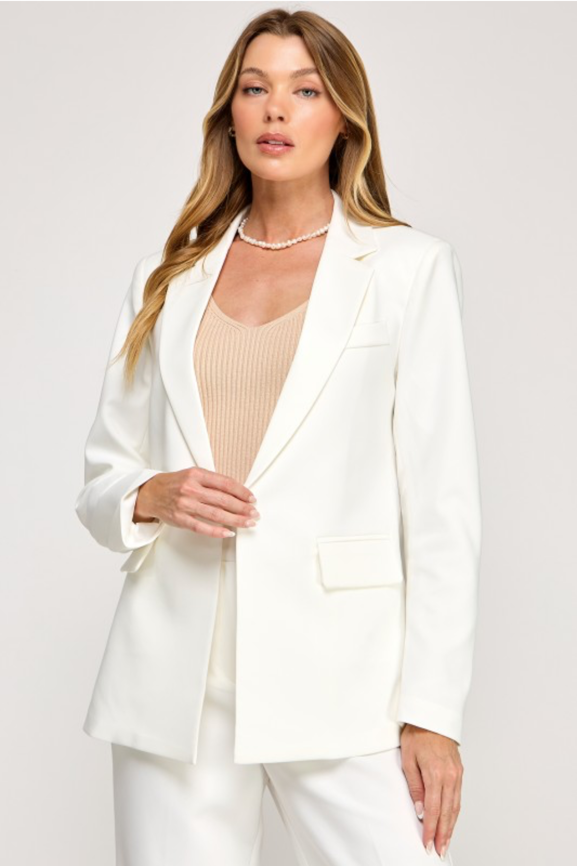 BLAZER FORMAL BLANCO / VINO