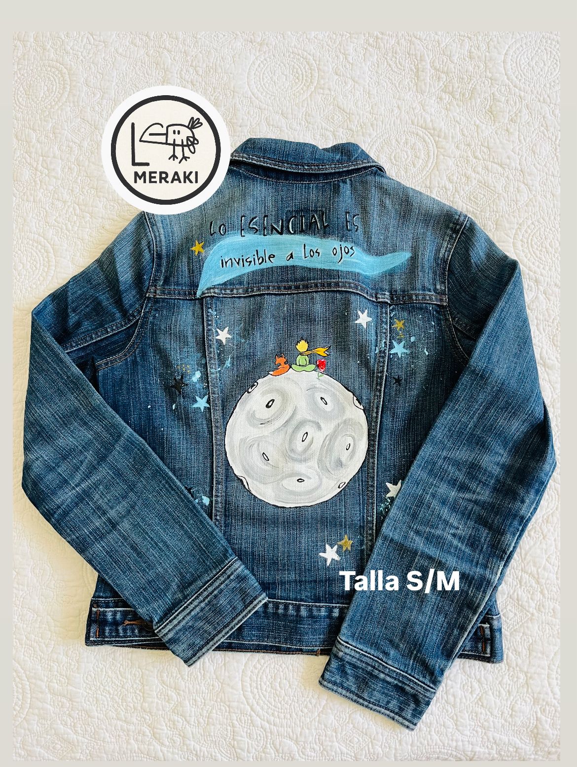 Meraki- chaqueta pintada a mano