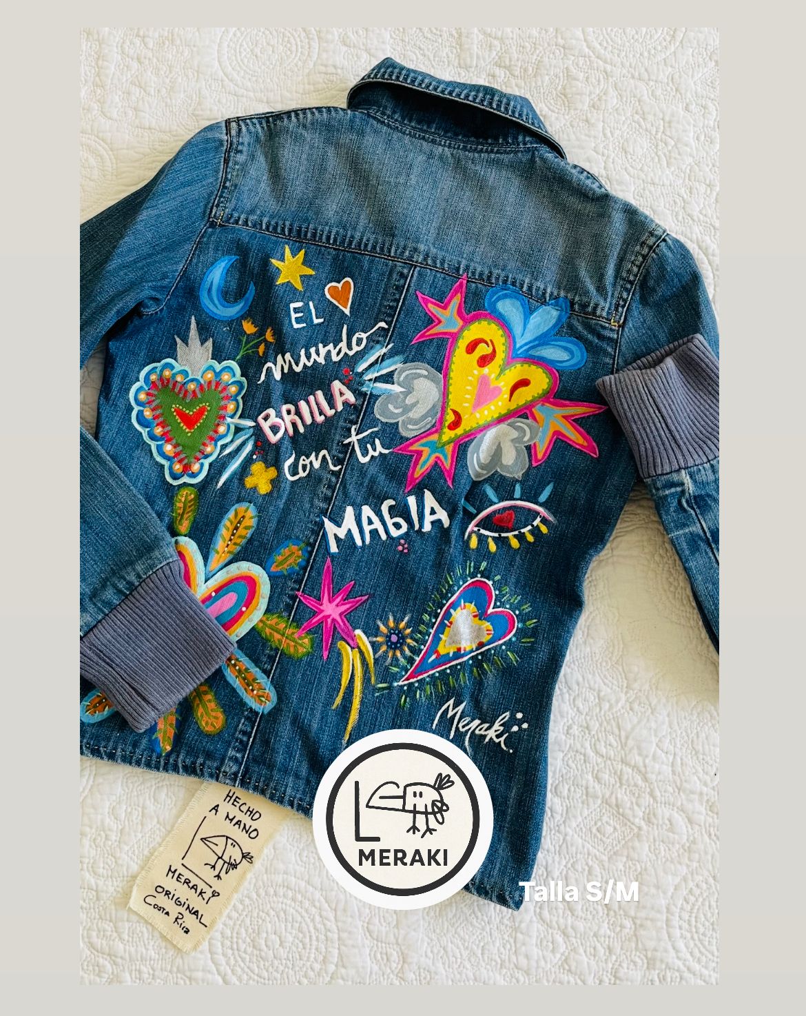 Meraki- Chaqueta pintada a mano