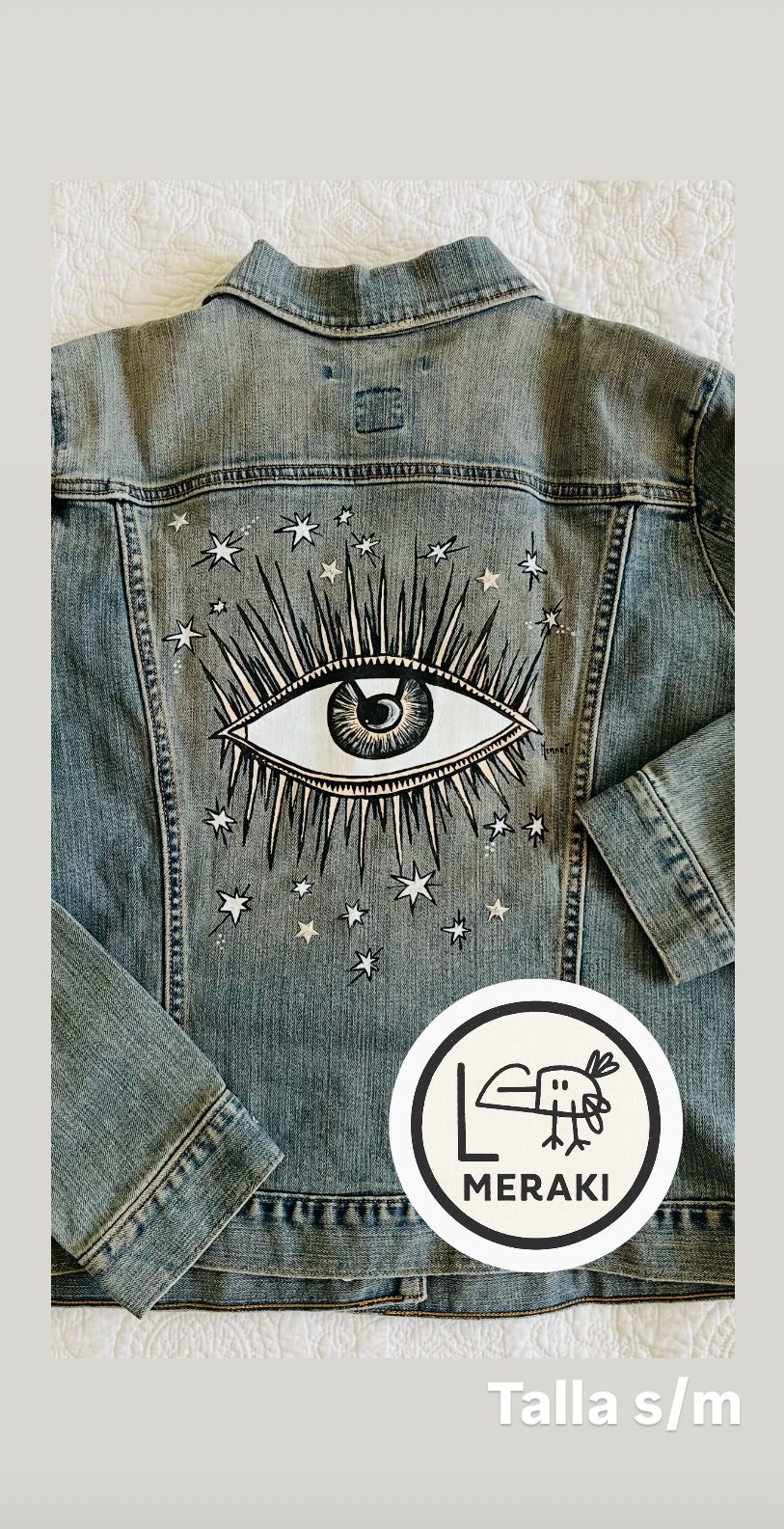 Meraki- Chaqueta pintada a mano
