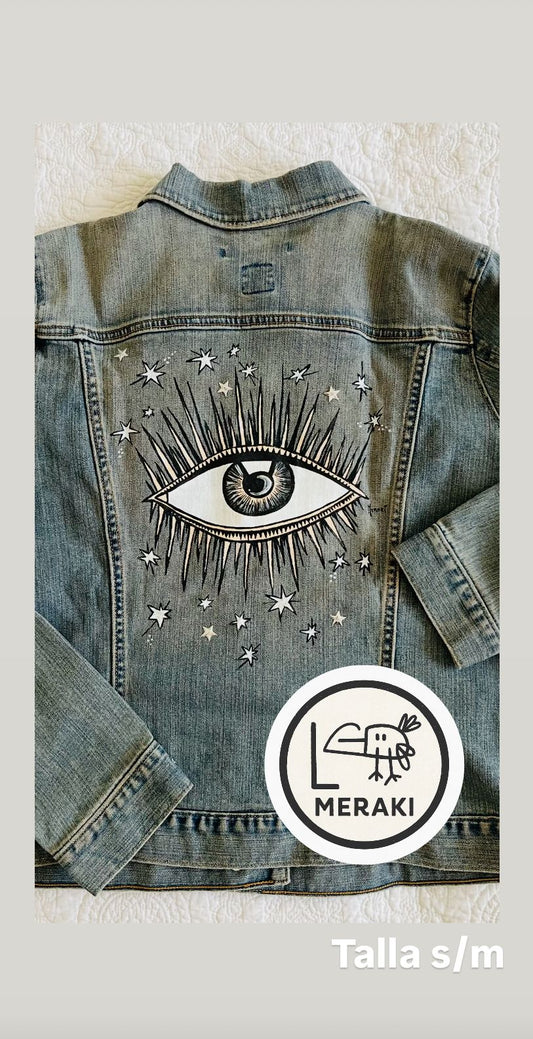 Meraki- Chaqueta pintada a mano